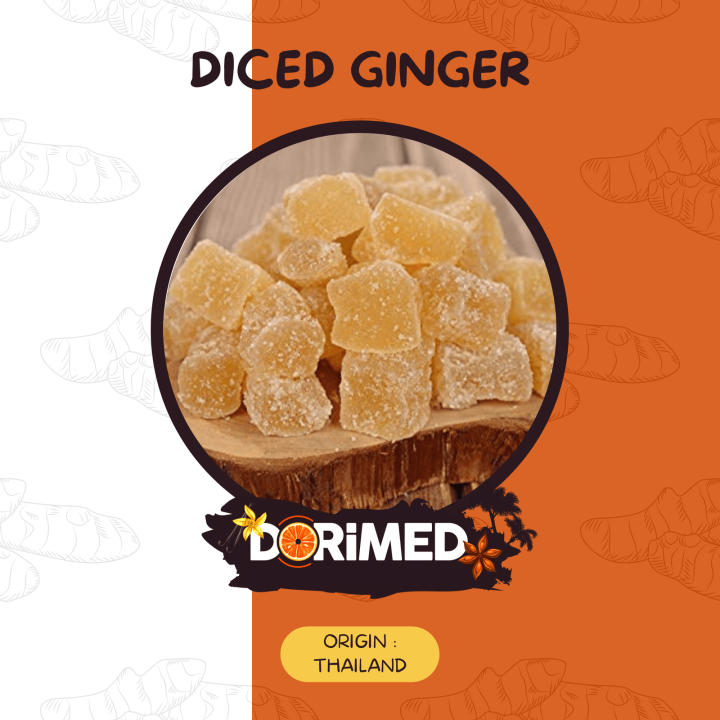 Gingembre Confit 3Kg - Fruits déshydratés - 