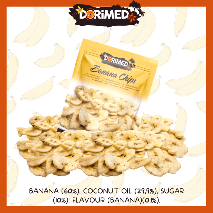 Banane en Chips 3Kg - Fruits déshydratés - 