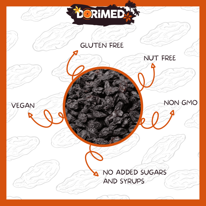 Raisins Secs Noirs 5Kg - Fruits déshydratés - 