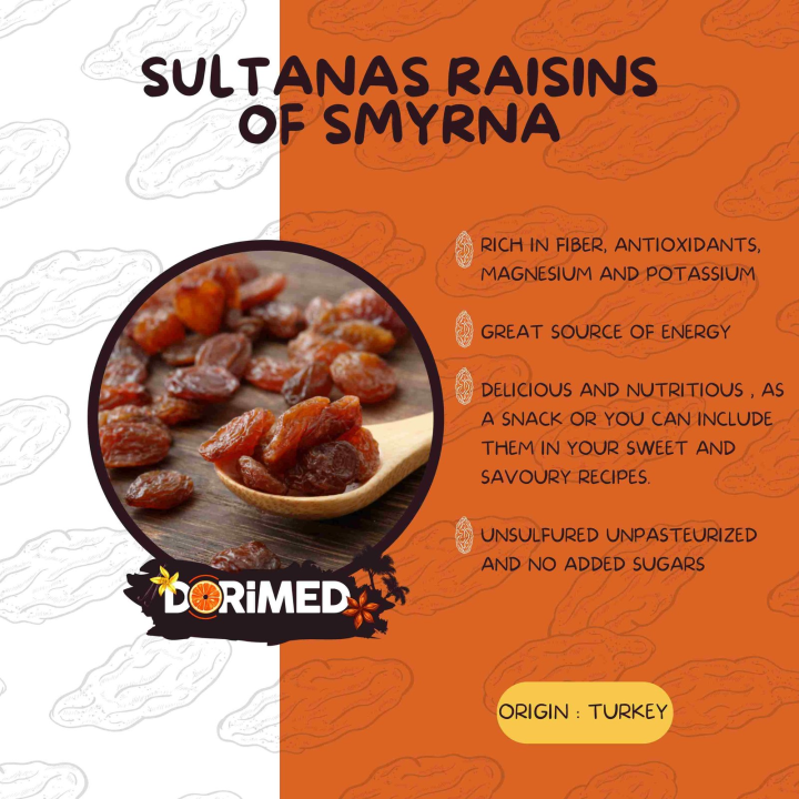 Raisins Secs Smyrne 5Kg - Fruits déshydratés - 